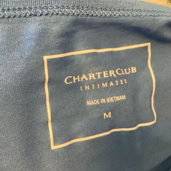 NWT. Jenni Brand Women’s 2 PC Pajama Set Size Medium in Blue and White - Picture 10 of 14